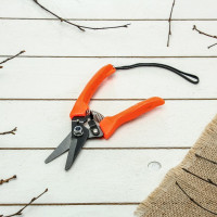 Садовые ножницы с тефлоновым покрытием Greengo 7" (18 см), пластиковые ручки 150785