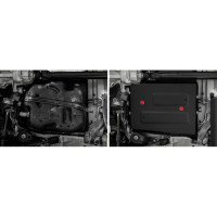 Защита топливного бака АвтоБроня Changan UNI-K 2020-н.в., только рынок РФ, ST 1.4mm, 111.08909.1
