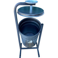 Урна ПК ОТК металлическая «ЖЕМЧУЖИНА 19л» цвет антик серебро УЖ6СР