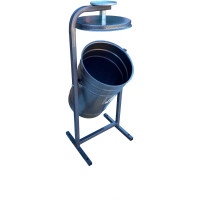 Урна ПК ОТК металлическая «ЖЕМЧУЖИНА 19л» цвет антик серебро УЖ6СР