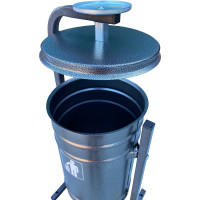 Урна ПК ОТК металлическая «ЖЕМЧУЖИНА 19л» цвет антик серебро УЖ6СР