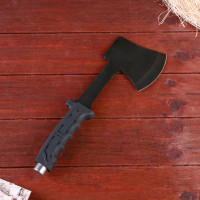 Туристический топорик СИМАЛЕНД Рейд черный, прорезиненная ручка, 27.5 см 1850717