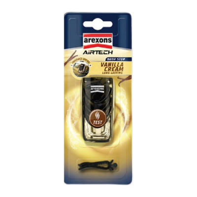 Жидкий автопарфюм во флаконе AREXONS Airtech Car Perfume VANILLA CREAM. Ванильный крем, 7 мл 14231