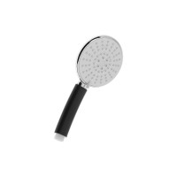 Набор для душа Zein Z0405, шланг 150 см, держатель, лейка 5 режимов, черная ручка, хром 6931448