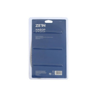 Набор для душа Zein Z0405, шланг 150 см, держатель, лейка 5 режимов, черная ручка, хром 6931448