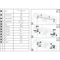 Фаркоп разборный BERG Mitsubishi Pajero III, IV 1999-2020, шар A, 2000/75 кг, F.4011.001