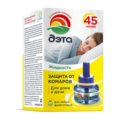 Жидкость от летающих насекомых ДЭТА 45 ночей флакон, 30 мл 1 шт/уп 66700209