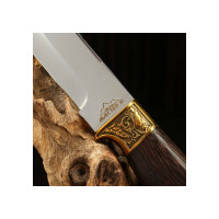 Охотничий нож Мастер К рукоять дерево, клинок 11 см 4679953