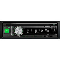 Медиа-ресивер SWAT 1 din 4x50 Вт, BT, MP3, USB, SD, 2RCA, зеленые кнопки MEX-1046UBG