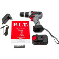 Аккумуляторная дрель-шуруповерт P.I.T. 20В, 1.5Ач PSR18-D3 Promo