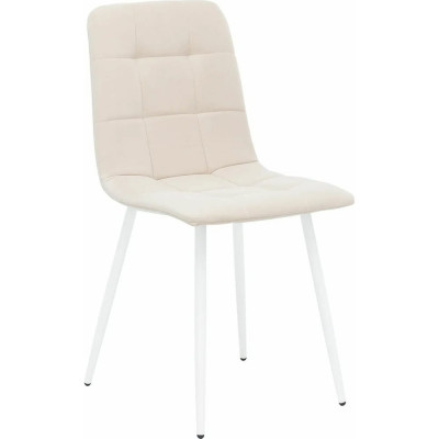 Стул Leset Скай, Металл Белый/Велюр ULTRA SAND Песок 5874-2583 8179-5192
