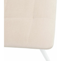 Стул Leset Скай, Металл Белый/Велюр ULTRA SAND Песок 5874-2583 8179-5192