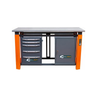 Двухтумбовый верстак Toollbox с регулируемой столешницей серии TBP1800 (TB0-TB5)