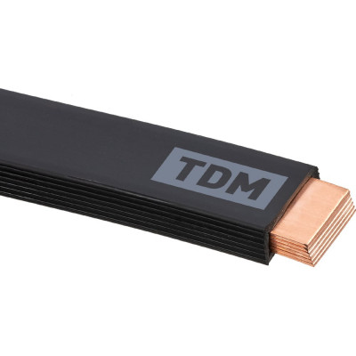 Шина TDM ELECTRIC медная гибкая изолированная ШМГ 6х(32x1), 2м, SQ0841-0006
