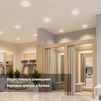 Светильник потолочный встраиваемый LED Деко 03, 10 Вт, 4000K, кругл, D170 мм, золото/белый TDM ELECTRIC SQ0362-0007