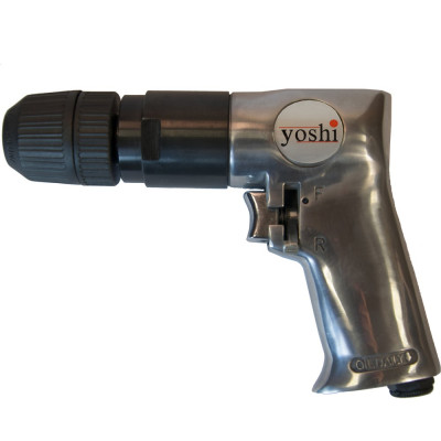 Пневмодрель с быстрозажимным патроном Yoshi 10 мм D817 KL 10 мм МБ000011581
