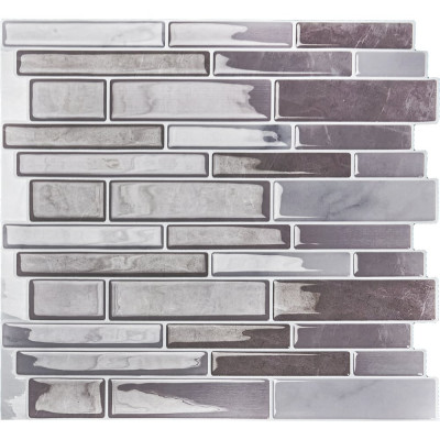 Комплект полимерной 3D плитки LAKO 30.5х30.5 см, 10 штук, Кладка глянец 7 LKD-AMZ005