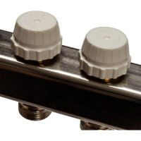 Коллектор из нержавеющей стали с расходомерами, с клапаном вып. воздуха и сливом 11 вых. STOUT SMS-0927-000011