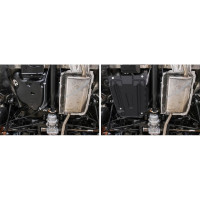 Защита топливного бака Nissan Terrano 4WD 2014-/Duster 4WD 2011-, st 2mm АвтоБроня 111.04718.1