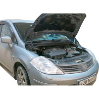Газовые упоры капота АвтоУпор для Nissan Tiida I 2007-2014, 2 шт., UNITII011