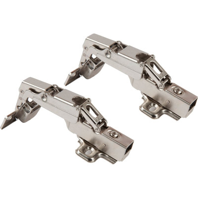 Петля clip-on с доводчиком 165 градусов вкладная Д85 Ш65 В70 никель 2 шт. Lemax PROF 2pcs-M402-Inst