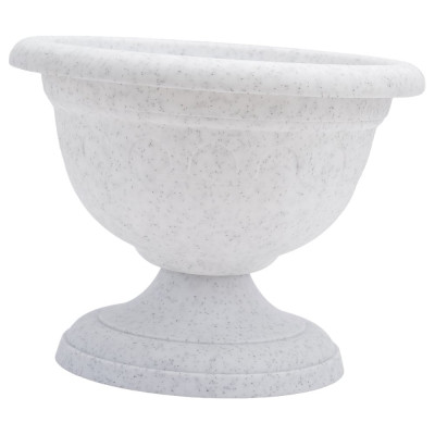 Низкий вазон Martika Колывань 0.6 л, диаметр 14 см, мрамор С142М