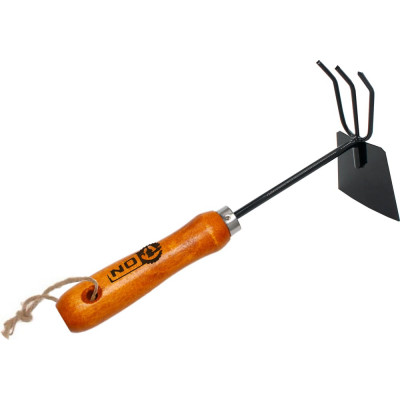 Рыхлитель On 3 + мотыжка комбинированные Premium, п/о, лакированная деревянная ручка 24-06-070