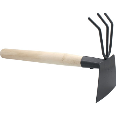 Рыхлитель On 3+мотыжка комбинированные, п/о, деревянный черенок 24-06-065