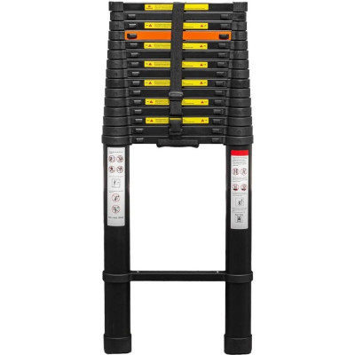 Телескопическая алюминиевая бытовая лестница ROCKFORCE 7.2 м RF-UP720(56435)