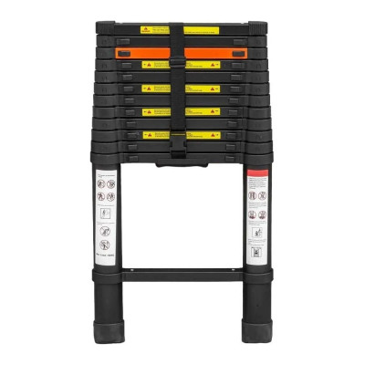 Телескопическая алюминиевая бытовая лестница ROCKFORCE 5.0 м RF-UP500