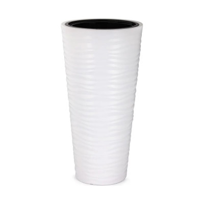 Кашпо ЗПИ «Альтернатива» "Оазис" 63л, со вставкой, 13л, белый М8081