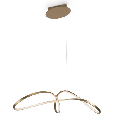 Подвесной светильник MAYTONI curve led 42w алюминий золото MOD156PL-L52G4K