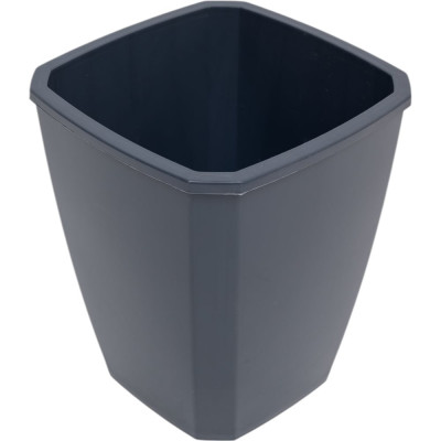 Квадратное кашпо Martika Лаунж с дренажной вставкой, 4 л, чернильно-серое, С372ЧСЕР