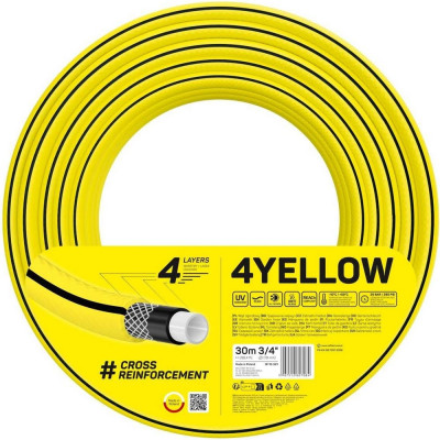 Садовый шланг Cellfast 4YELLOW 4 слоя, 3/4, 30 м 10-521