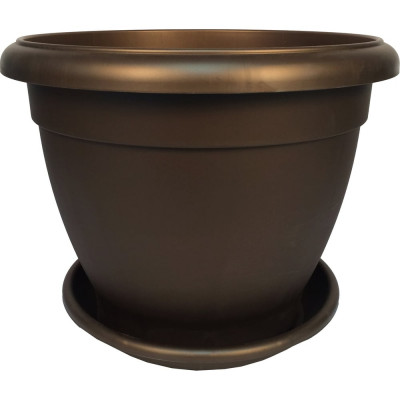 Цветочный горшок Тек-А-Тек Le Jardin 2 d=25, бронза коричневый 1003-7