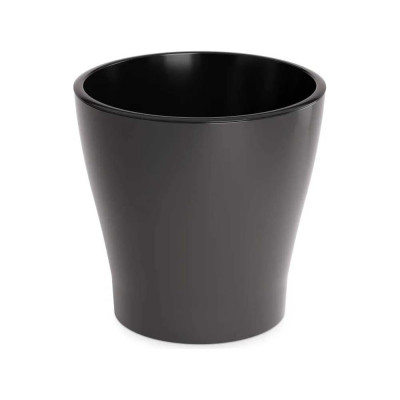 Горшок цветочный ЗПИ "Альтернатива" "Лея" 2.2 л, двойной, графитовый М8831