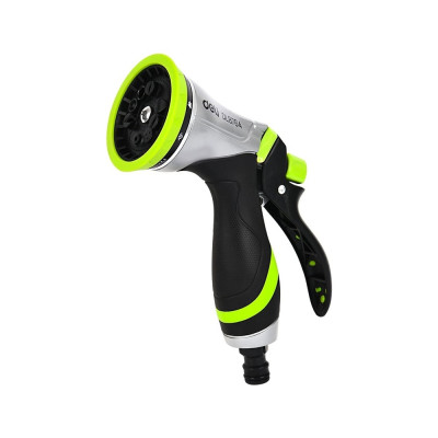 Пистолет-распылитель DELI поливочный (10 режимов распыления, фиксатор курка, алюминиевый корпус, прорезиненная рукоять) DL8764 133715