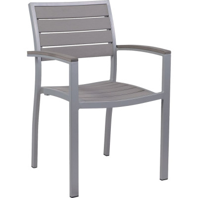 Кресло садовое ЛИССАБОН полидерево/алюминий, серое ООО "Фотон" Konway KN-8200