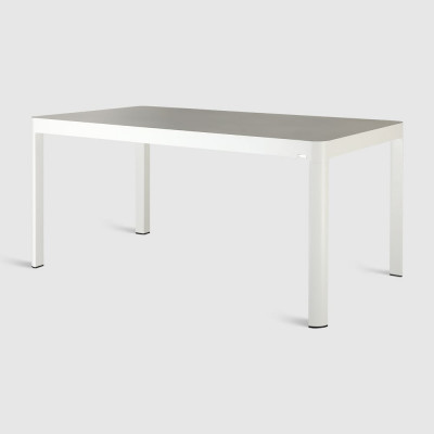 Стол садовый Кавалез 160x90 см, алюминий/HPL, белый/мрамор ООО "Фотон" Konway K-2010-1