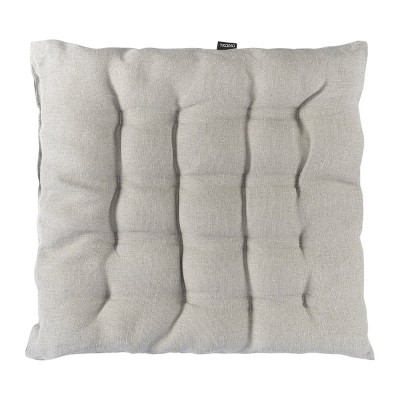 Подушка на стул Tkano Essential из стираного льна, серого цвета, 40x40x4 см TK22-CP0002