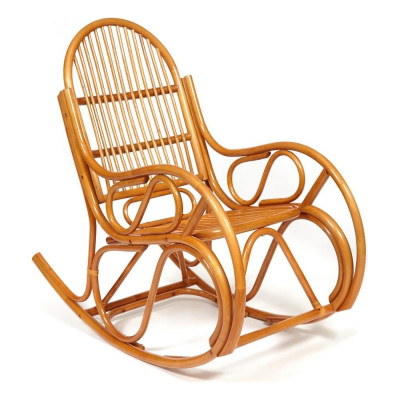 Кресло-качалка Tetchair VIENNA (разборная) / без подушки / ротанг top quality, 58x133x102 см, Cognac (коньяк) 12997