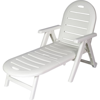 Шезлонг SHAF CAIMAN белый складной SH-42582W