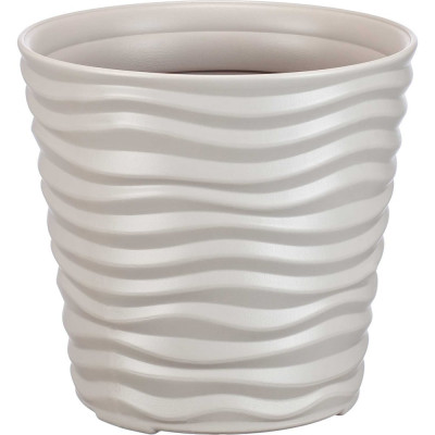 Кашпо IDEA ДЮНА D255 мм, H240 мм, 8.5 л М 3400 Кремовый