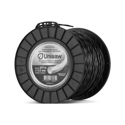 Леска триммерная 3.0 мм, 207 м, спираль Unisaw SPRO-07326