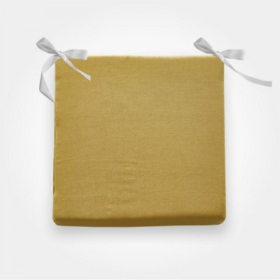 Сидушка на стул witerra жаккард однотонный двусторонний оливка, 40x40x4 см 104077