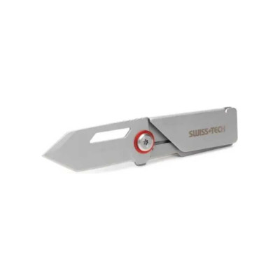 Нож складной Swiss+Tech 2,5" (Сталь-4Cr13; Ручка-Stainless Steel) Money Clip ST014010