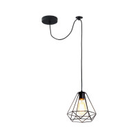Подвесной светильник BayerLux "Брук" 1x40Вт E27 черный 20х20х120 см 3950778