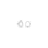 Сиденье для унитаза VITRA дюропласт, микролифт, съемное 86-003-009