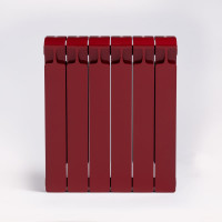 Биметаллический радиатор RIFAR MONOLIT 500 Бордо 06 секц. бок. R-MN-500-06-BO