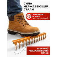 Грабли ООО Агростройлидер 12-ти зубые витые с черенком в сборе, L=1,2 м САД-08.04.1